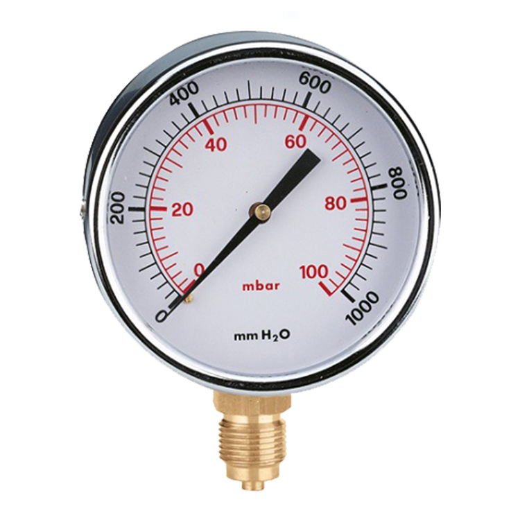 Manometer za Plin 60 mbar / 100 mbar / 250 mbar, 60mm